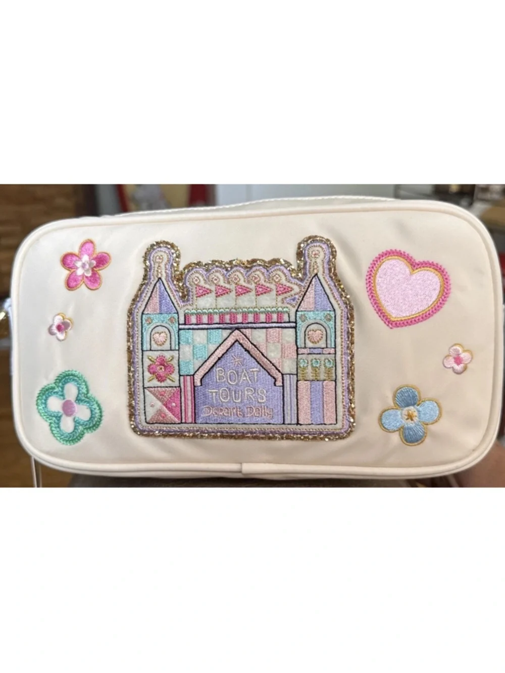 Disney Stoney Clover Lane It’s A Small World Small Pouch Boat Tour Patch NWT’s! - Picture 7 of 8